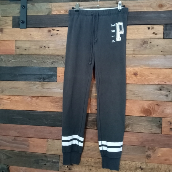 EUC PINK Victoria's Secret gray sweatpants- XS - Picture 2 of 4